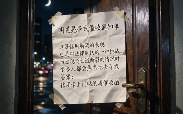 信用卡上门张贴纸质催收函违法吗，汇总五个无视一切是人就下款