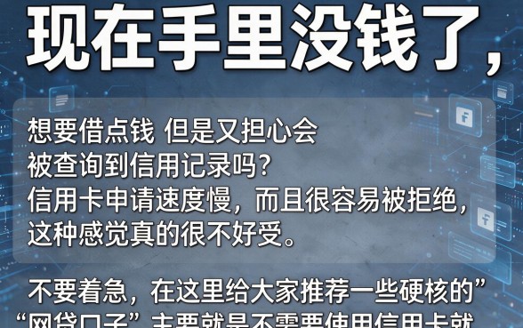 不用信用卡下款快的口子，揭秘5个18岁借款神器快速下款口子