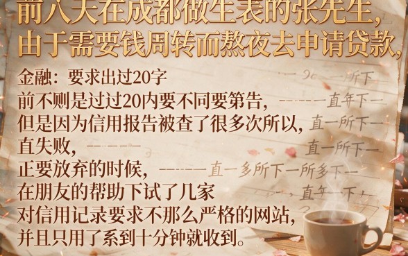 征信花的贷款口子平台，梳理五个不审核夜间直接放款的网贷口子