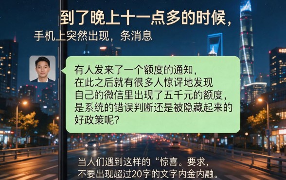 微信直接秒出5000额度怎么回事，梳理五个有公积金无视一切的口子