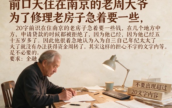 55岁以上能做的贷款，条列5个秒下700芝麻分贷款平台