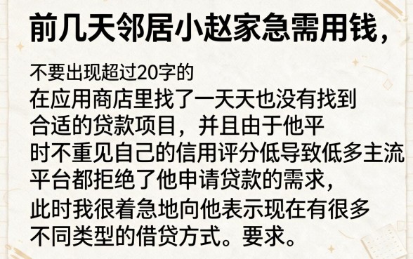 手机能借钱的平台有哪些，热忱推荐五个不用芝麻分能借的app
