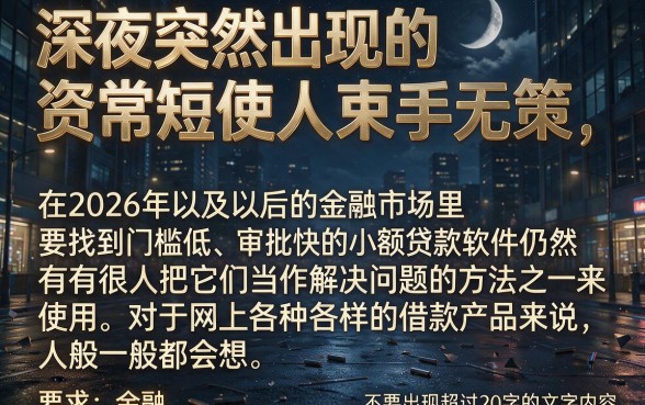 门槛低下款快的网贷软件，概览五个轻松借款无压力软件