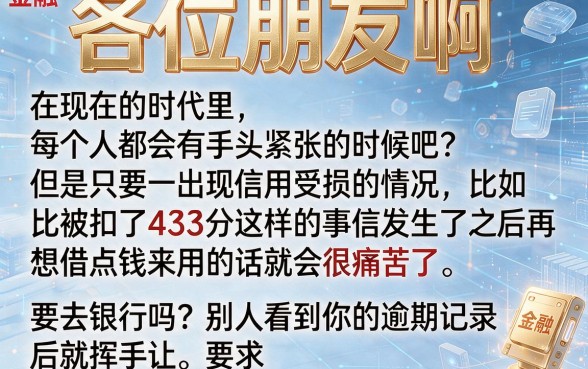 芝麻分433有网贷逾期，归集五个无视风控5000必下口子
