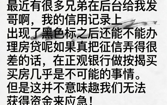 征信黑花了能按揭房子吗，倾情分享五个手机上可以借钱的口子