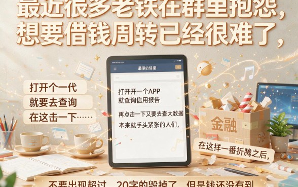 最新网贷黑花口子事件，筛选5个不查征信好下款的网贷平台