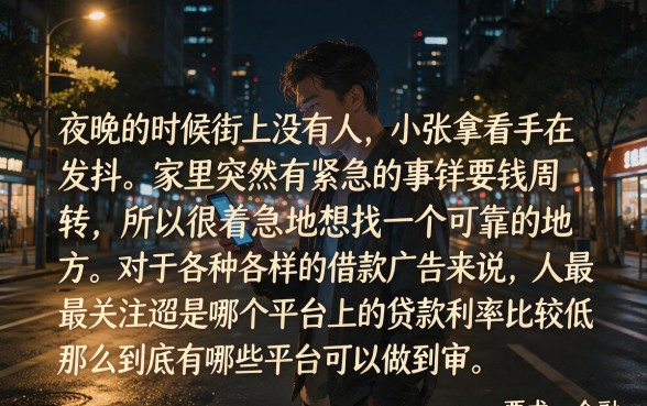 在什么平台贷款利息低，归纳五个无忧速借当天放款的app