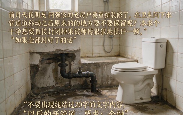 卫生间下水管移位原来的口子需要保留吗，热忱推荐5个不看负债的长期网贷平台