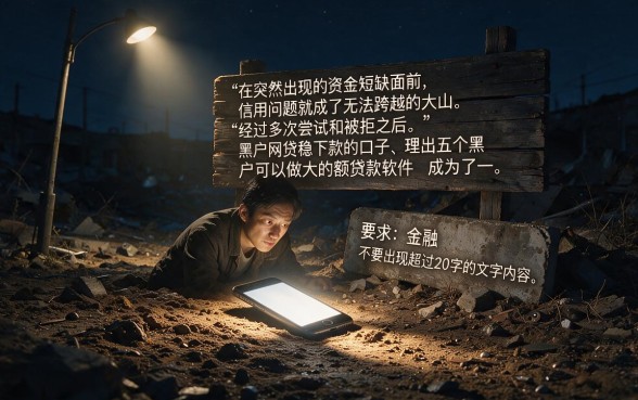 黑户网贷稳下款的口子，理出5个黑户可以做大额贷款软件