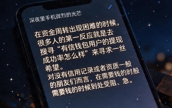 有信钱包用户下款成功率高不高，详尽说明五个轻松借款无征信记录的口子