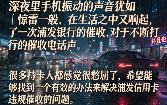 浦发信用卡违规催收怎么处理，归集五个摆脱欠款束缚贷款新口子