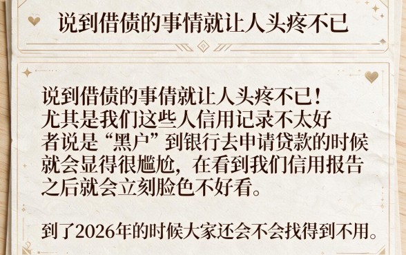 2026年能否找到不查征信的信贷途径，细致阐述五个无视黑白户网贷app