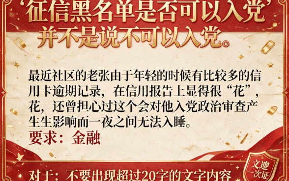 征信黑花了能入党么吗，梳理5个黑户借2万元秒下网贷口子app