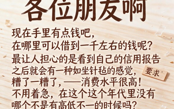 借钱1000元的软件，整理5个黑户也能借款的口子