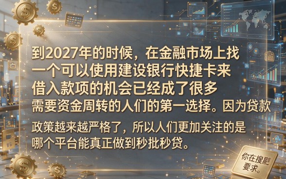 凭建行快卡借款的口子，详尽说明五个无视一切是人就下款的app