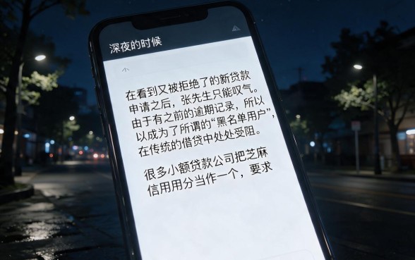 小贷公司需要芝麻信用，规整五个黑户好下款的平台