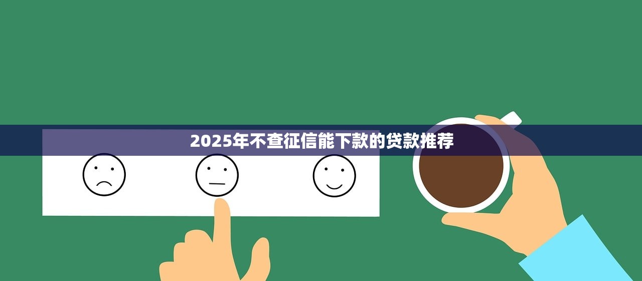 2025年不查征信能下款的贷款推荐