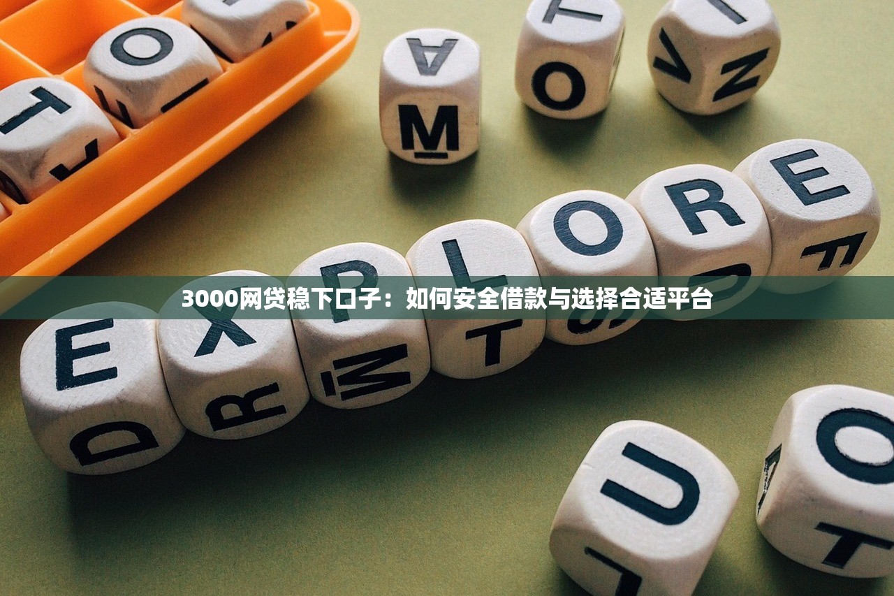 3000网贷稳下口子：如何安全借款与选择合适平台