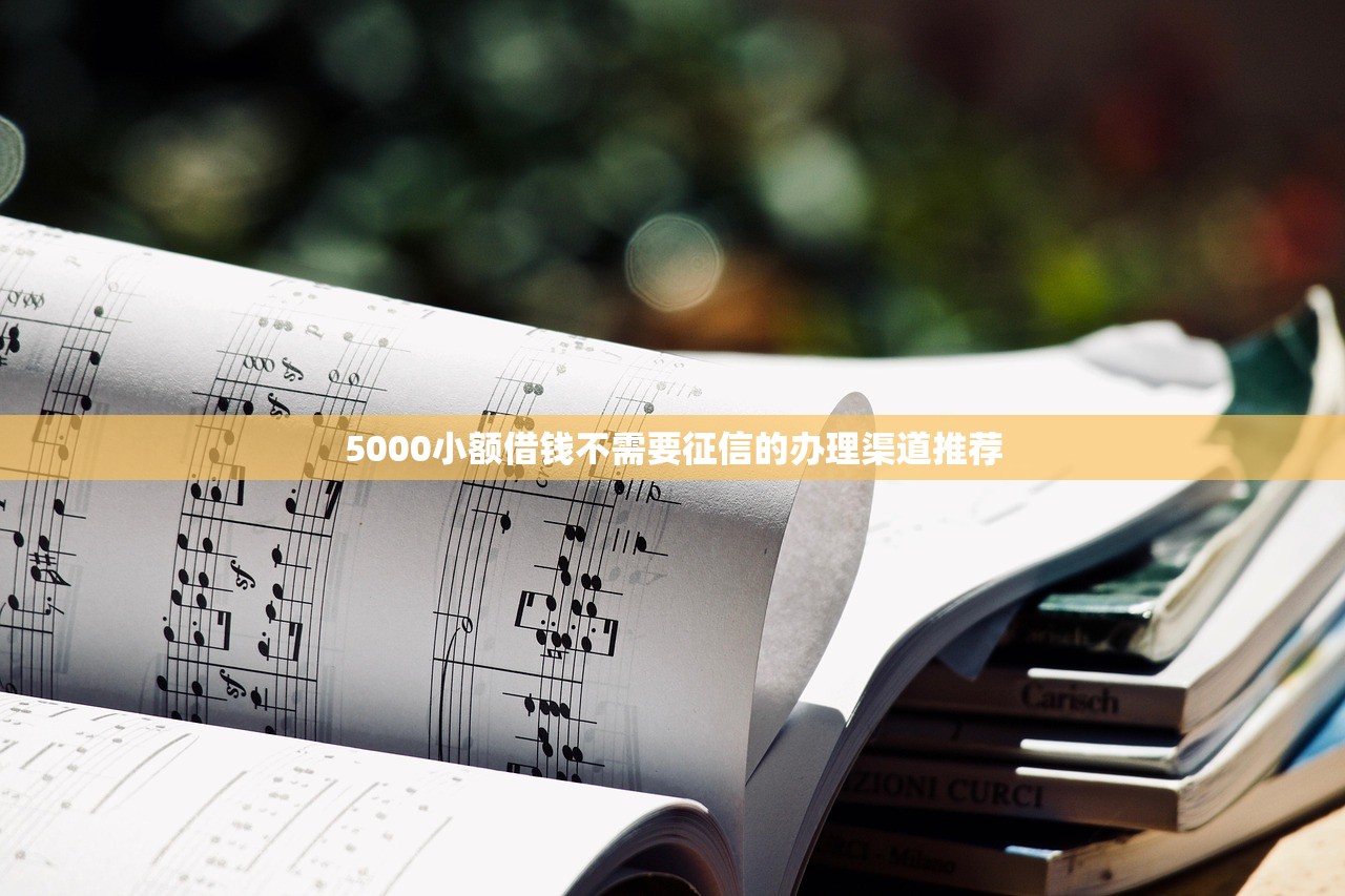 5000小额借钱不需要征信的办理渠道推荐