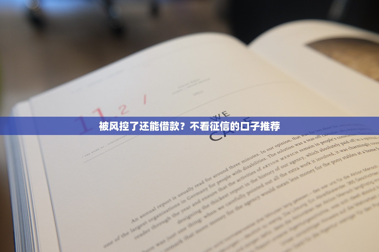 被风控了还能借款？不看征信的口子推荐