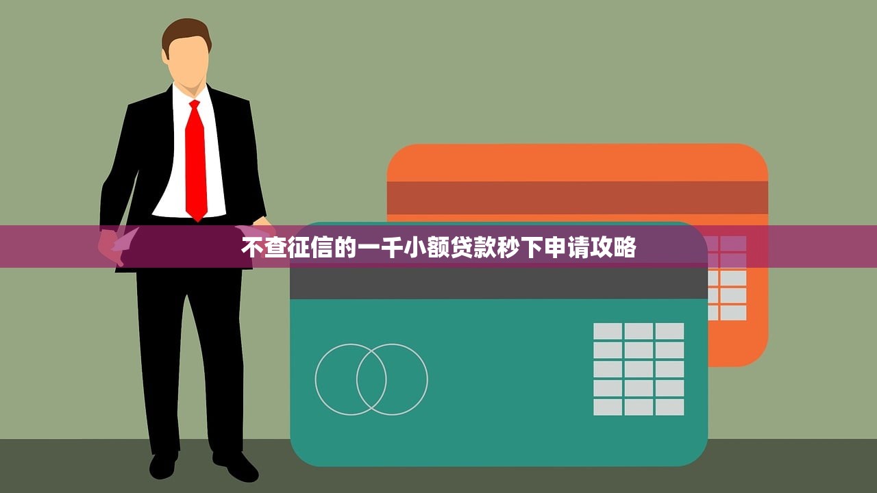 不查征信的一千小额贷款秒下申请攻略