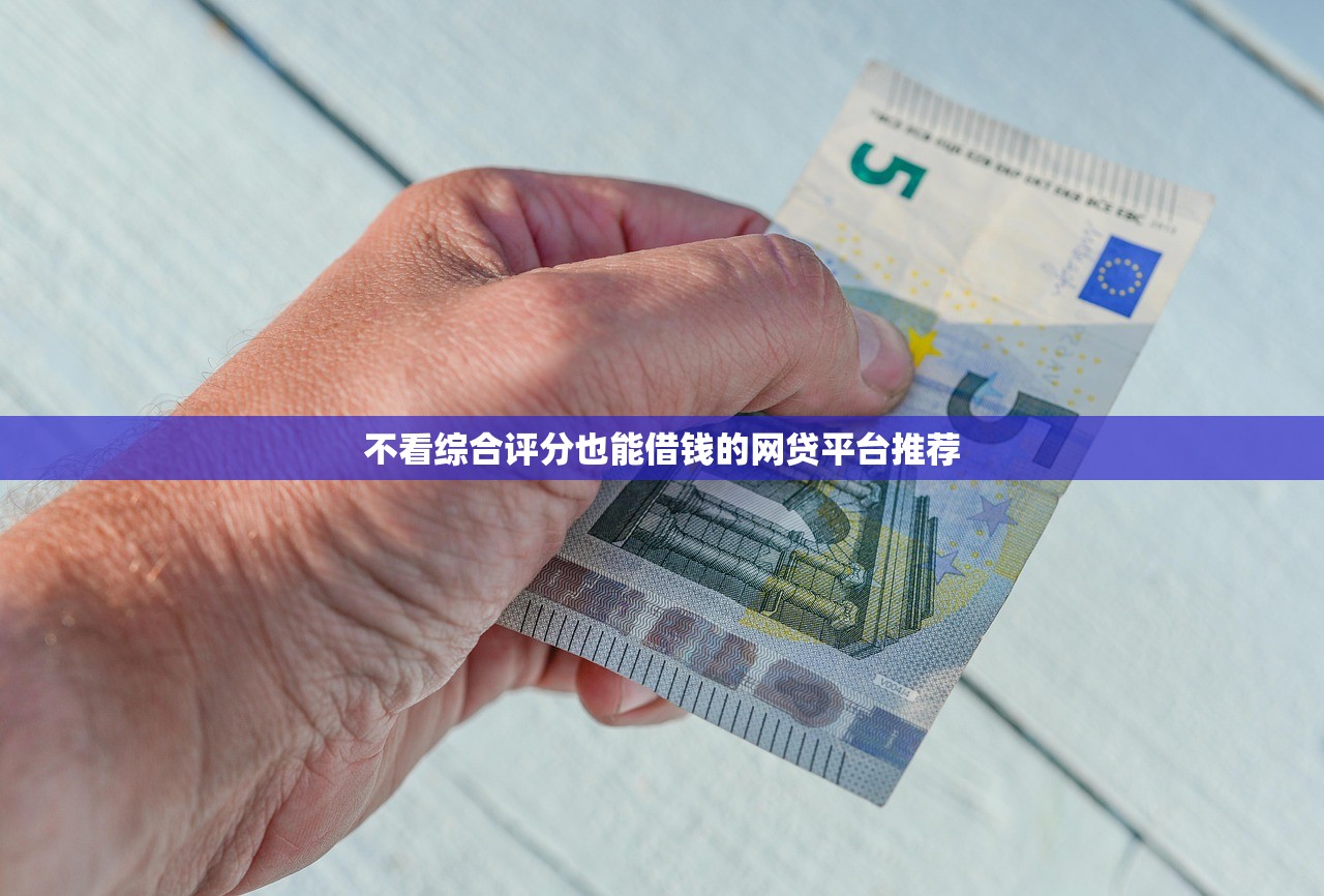 不看综合评分也能借钱的网贷平台推荐