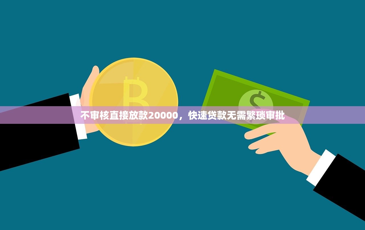 不审核直接放款20000，快速贷款无需繁琐审批