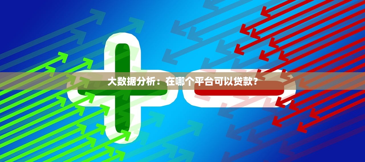 大数据分析:在哪个平台可以贷款? 大数据分析:在哪个平台可以贷款?