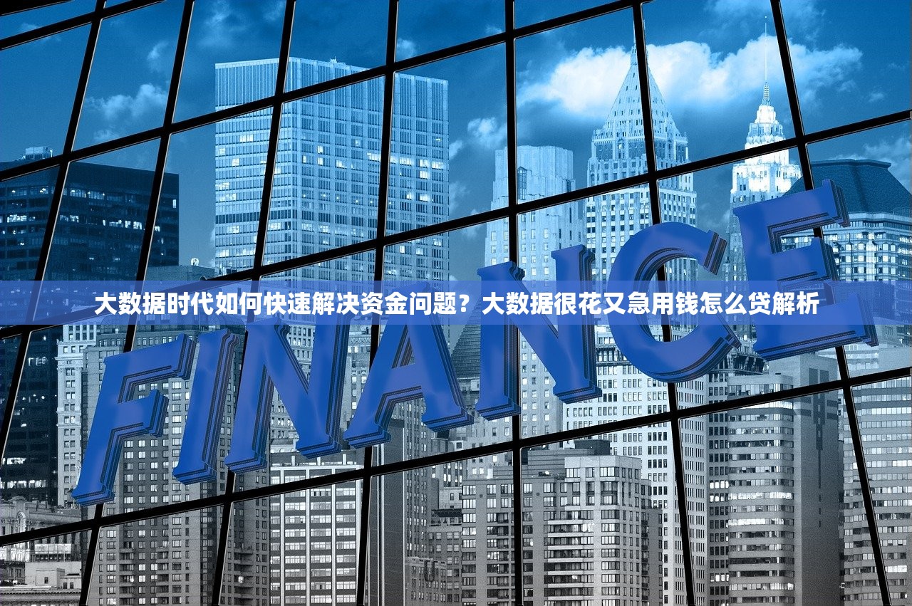 大数据时代如何快速解决资金问题？大数据很花又急用钱怎么贷解析