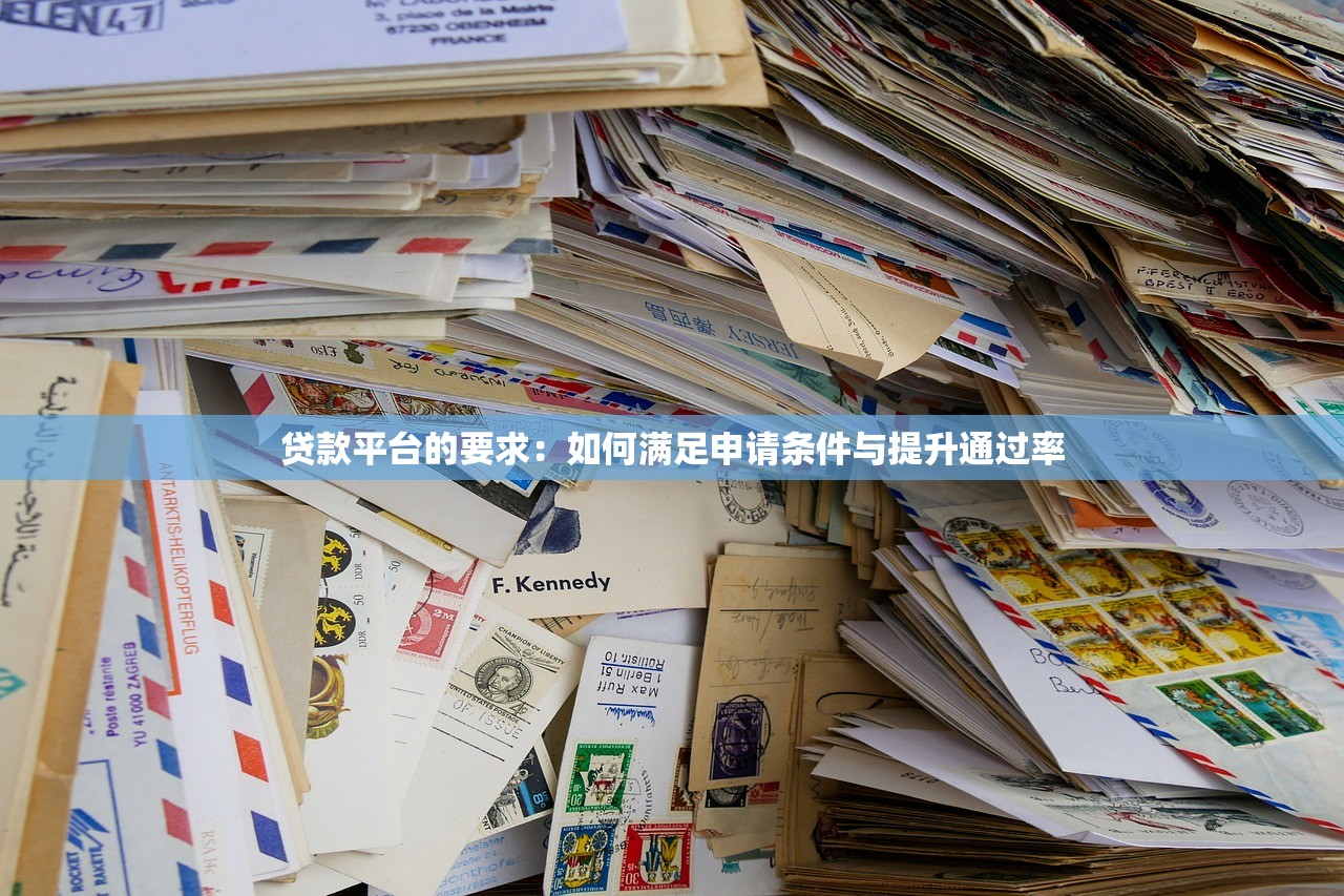 贷款平台的要求：如何满足申请条件与提升通过率