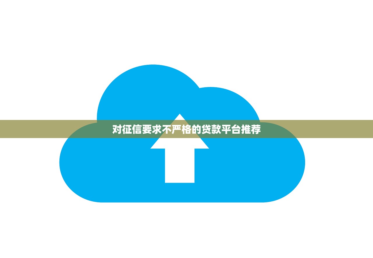 对征信要求不严格的贷款平台推荐