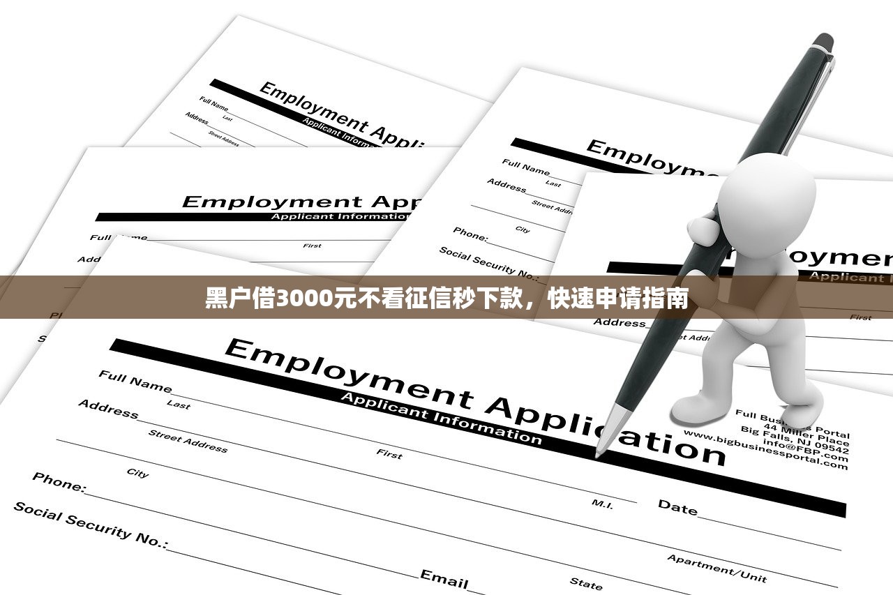 黑户借3000元不看征信秒下款，快速申请指南