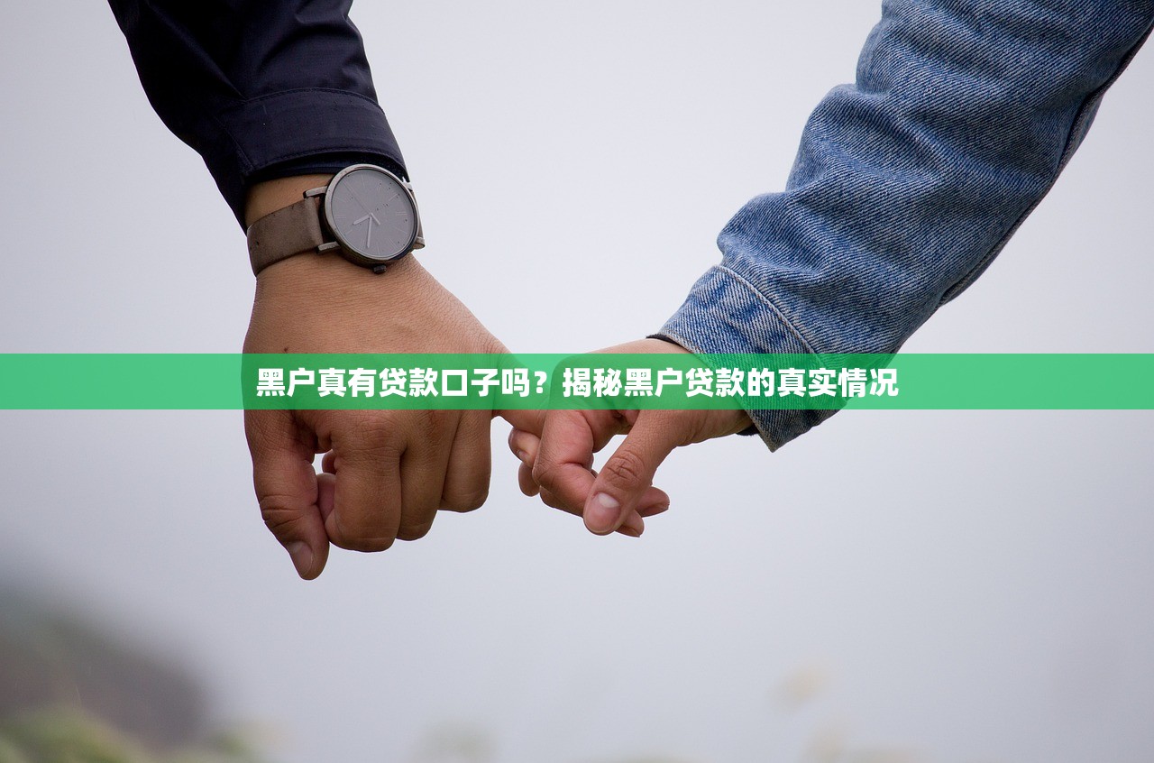 黑户真有贷款口子吗?揭秘黑户贷款的真实情况 黑户真有贷款口子吗?揭秘黑户贷款的真实情况