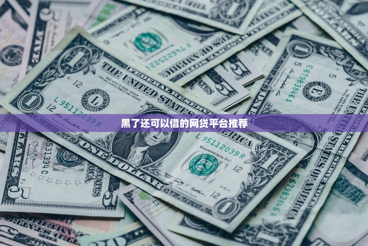 黑了还可以借的网贷平台推荐