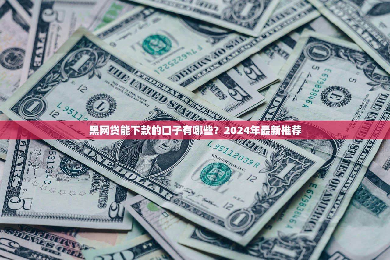 黑网贷能下款的口子有哪些？2024年最新推荐