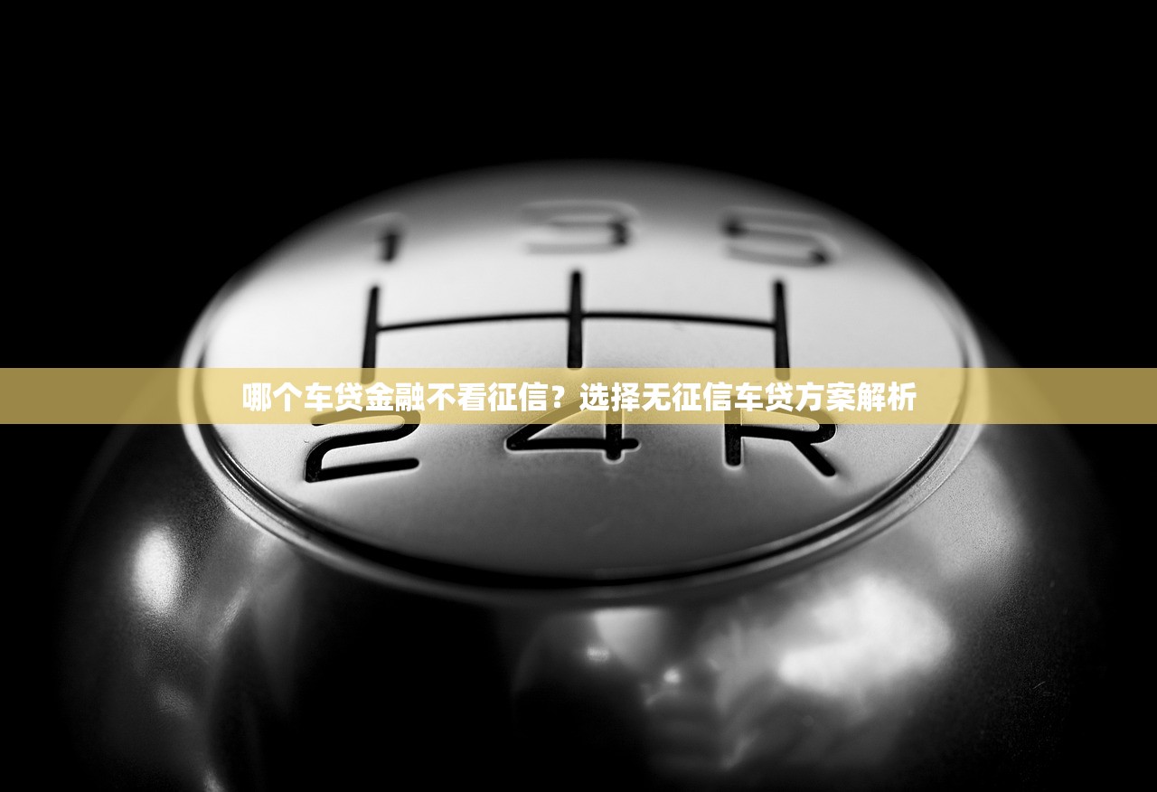 哪个车贷金融不看征信?选择无征信车贷方案解析 哪个车贷金融不看征信?选择无征信车贷方案解析