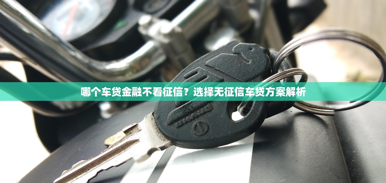 哪个车贷金融不看征信?选择无征信车贷方案解析 哪个车贷金融不看征信?选择无征信车贷方案解析