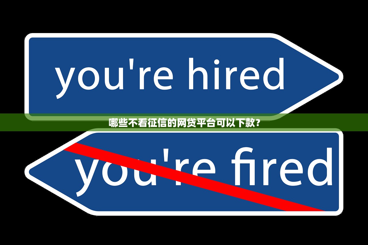 哪些不看征信的网贷平台可以下款？