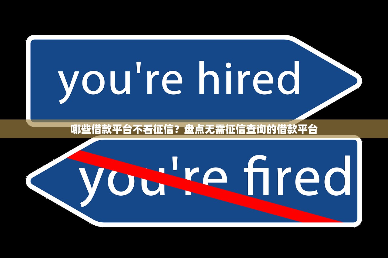 哪些借款平台不看征信?盘点无需征信查询的借款平台 哪些借款平台不看征信?盘点无需征信查询的借款平台