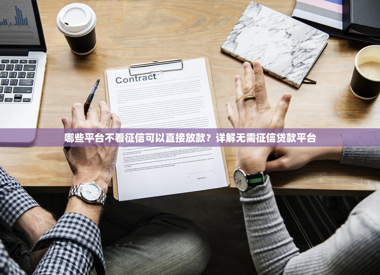 哪些平台不看征信可以直接放款？详解无需征信贷款平台