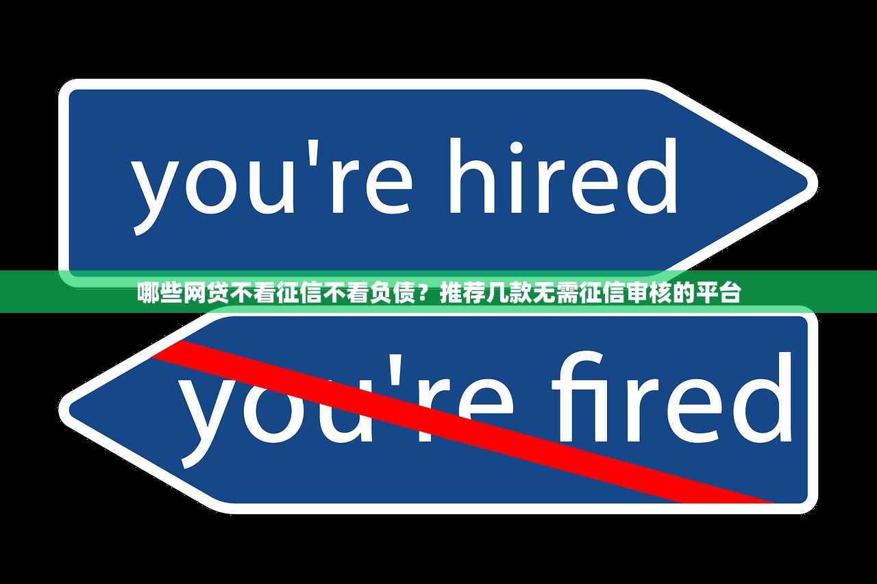 哪些网贷不看征信不看负债？推荐几款无需征信审核的平台