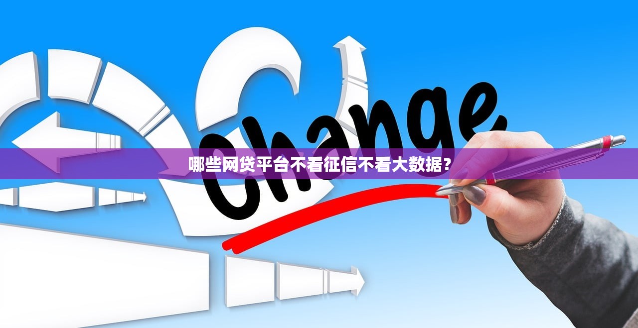 哪些网贷平台不看征信不看大数据？