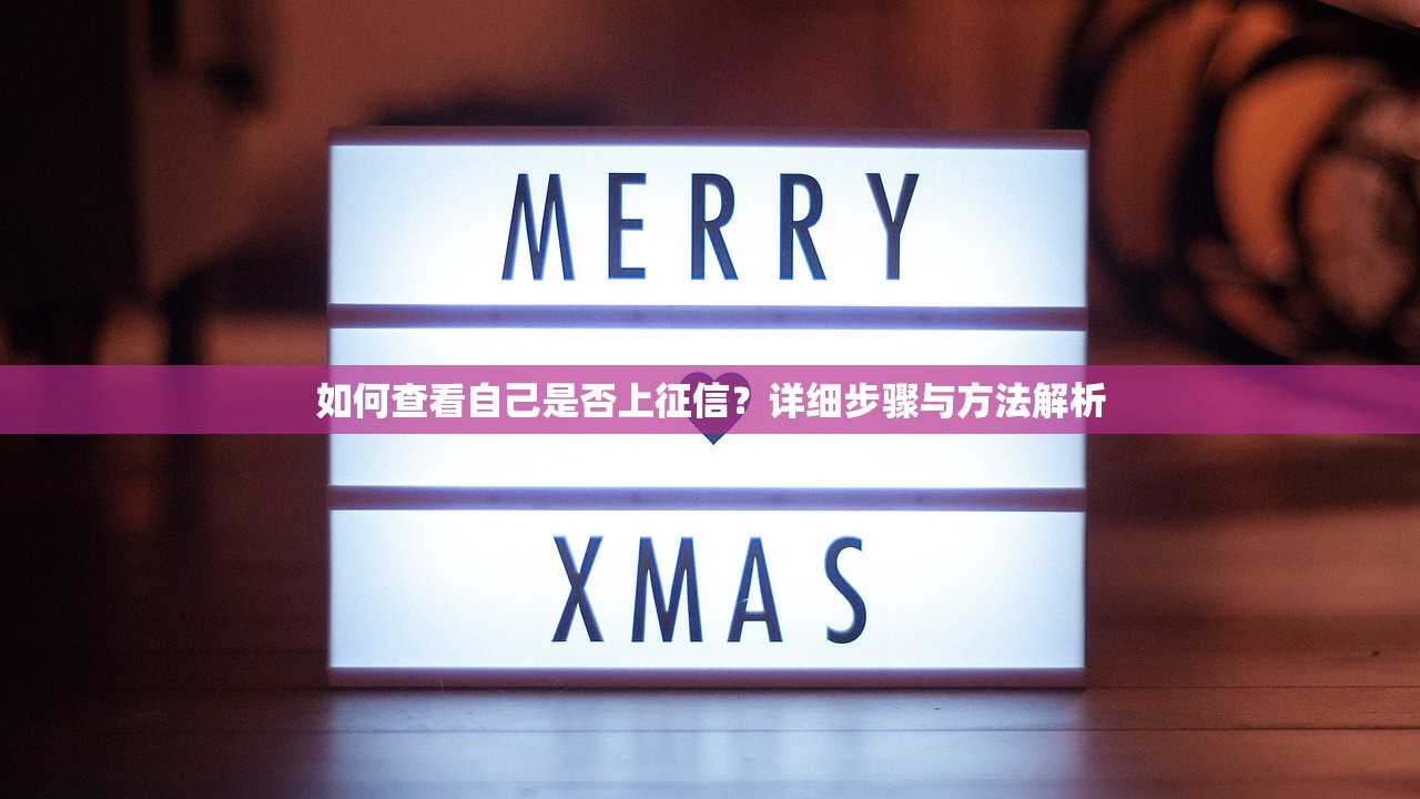 如何查看自己是否上征信？详细步骤与方法解析