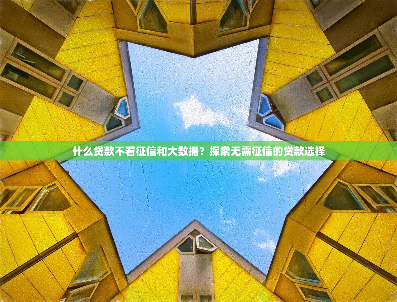 什么贷款不看征信和大数据?探索无需征信的贷款选择 什么贷款不看征信和大数据?探索无需征信的贷款选择