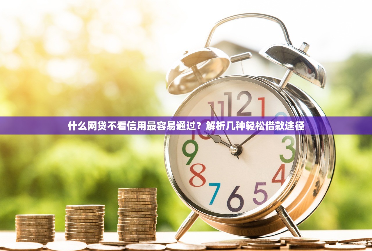 什么网贷不看信用最容易通过?解析几种轻松借款途径 什么网贷不看信用最容易通过?解析几种轻松借款途径