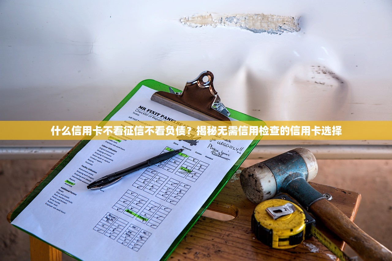 什么信用卡不看征信不看负债?揭秘无需信用检查的信用卡选择 什么信用卡不看征信不看负债?揭秘无需信用检查的信用卡选择
