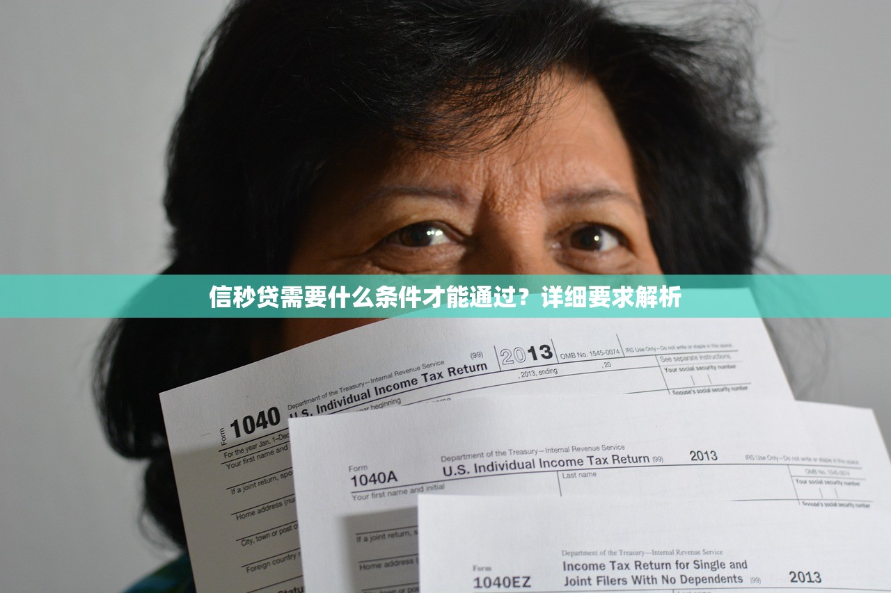 信秒贷需要什么条件才能通过？详细要求解析