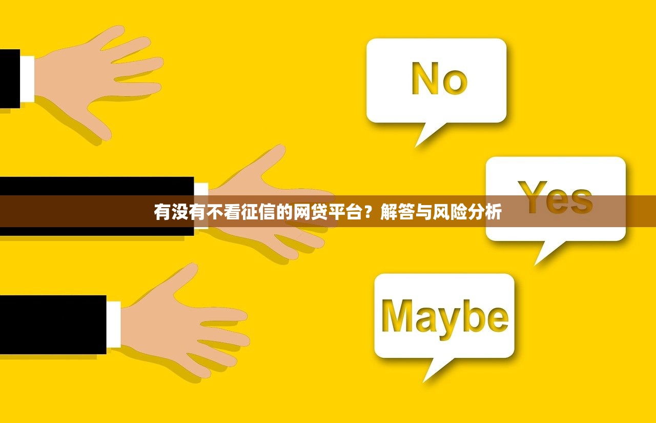 有没有不看征信的网贷平台？解答与风险分析