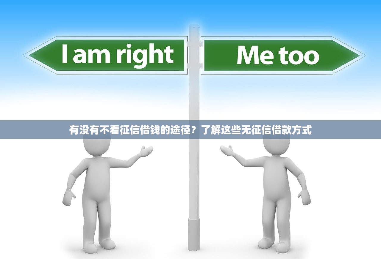 有没有不看征信借钱的途径?了解这些无征信借款方式 有没有不看征信借钱的途径?了解这些无征信借款方式