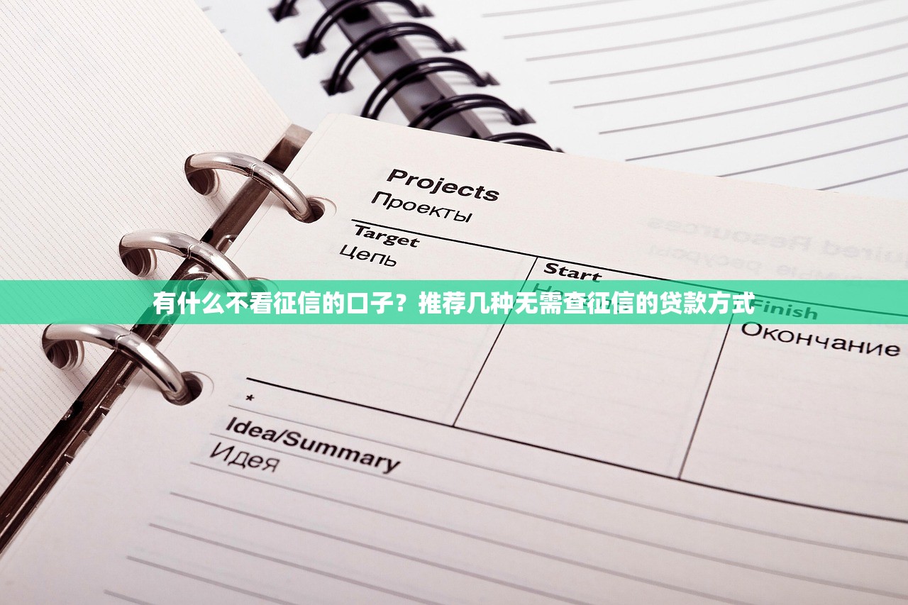 有什么不看征信的口子？推荐几种无需查征信的贷款方式